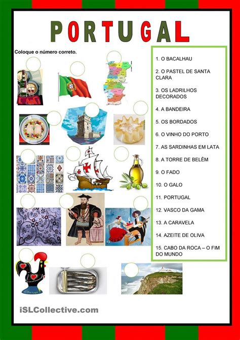 Learning Portuguese Worksheet