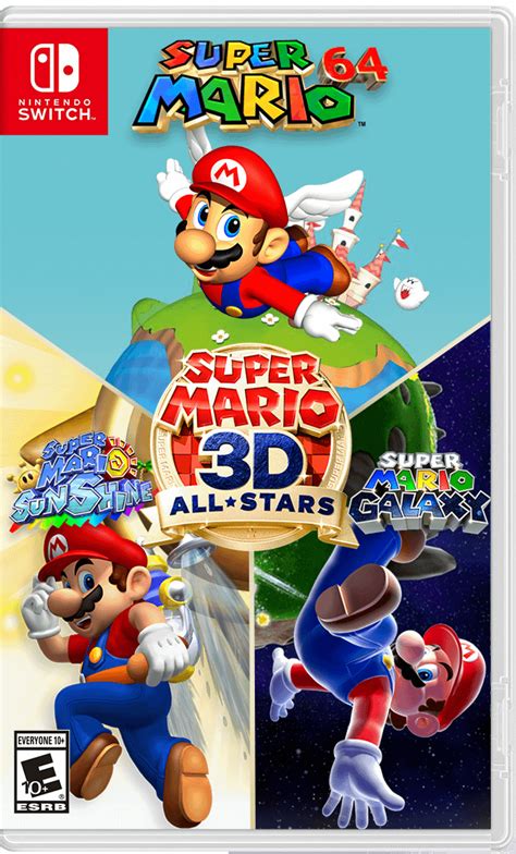 Made My Own Front Cover Art For Super Mario 3d All Stars R