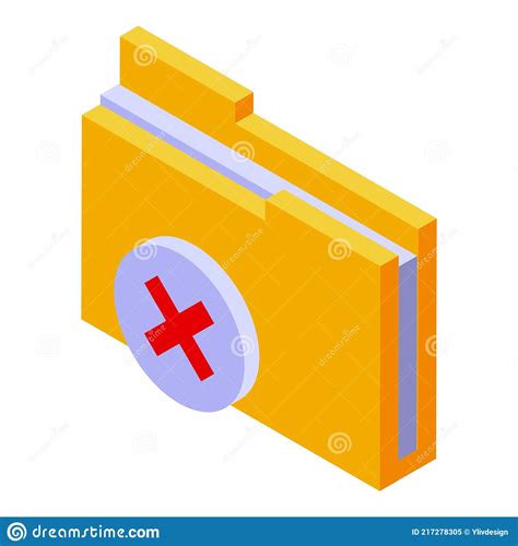 Closed Folder Icon Isometric Style Stock Vector Illustration Of