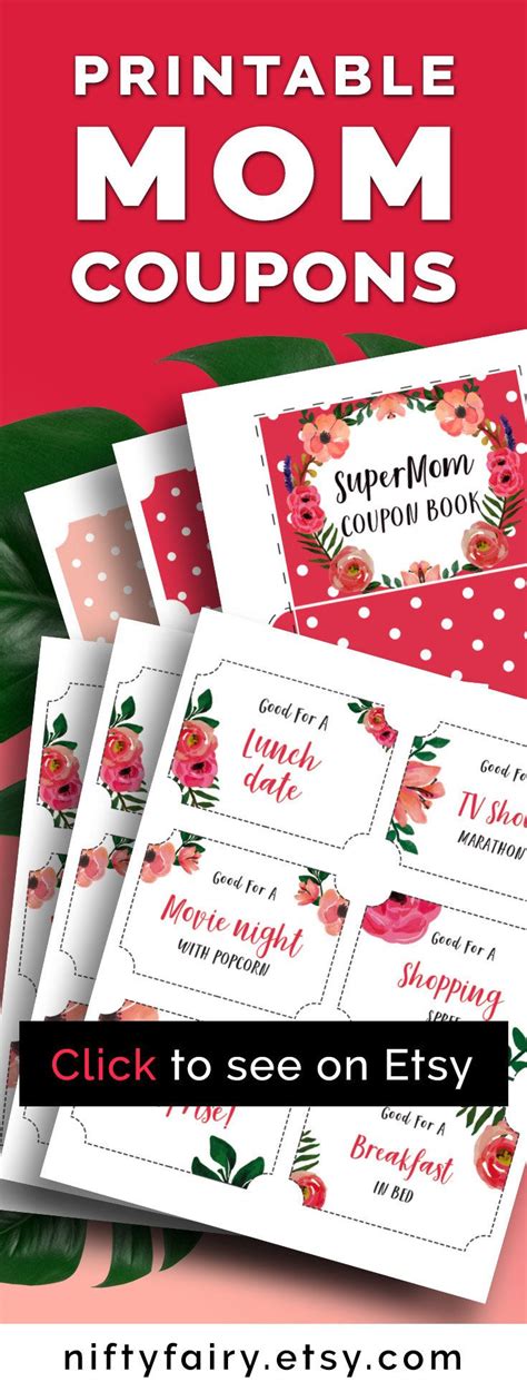 Scroll to see more images. Mother's Day Coupon Book for Mom Last Minute Gift for ...