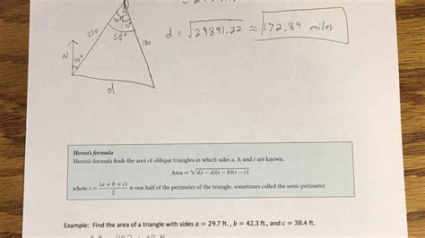 102 Non Right Triangles Law Of Cosines Part 2 Youtube