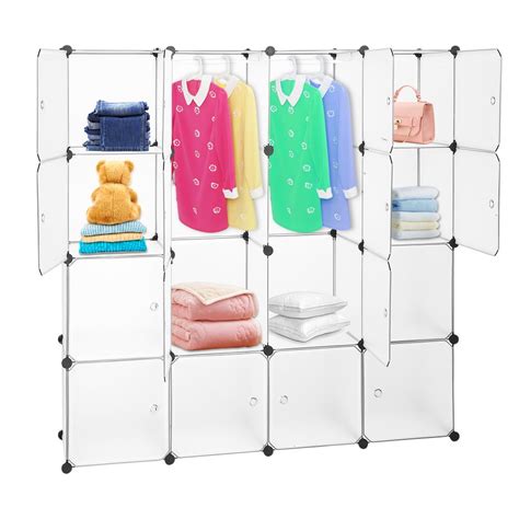 Maybe you would like to learn more about one of these? Ktaxon 16 Cube DIY Modular Closet Organizer Plastic ...