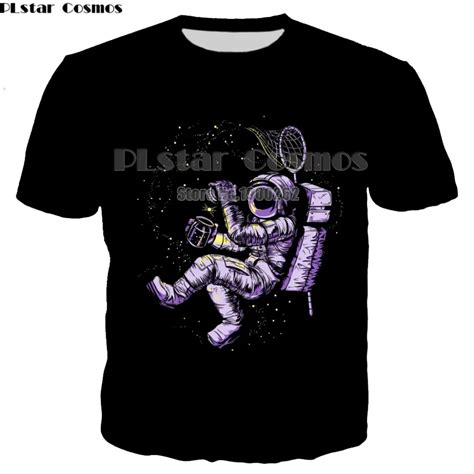 Buy Plstar Cosmos New Design Summer Popular T Shirt Astronaut Space Unisex 3d