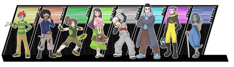 gym leaders third generation by cid fox on deviantart