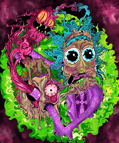 Trippy Rick And Morty👁👽 Rrickandmorty