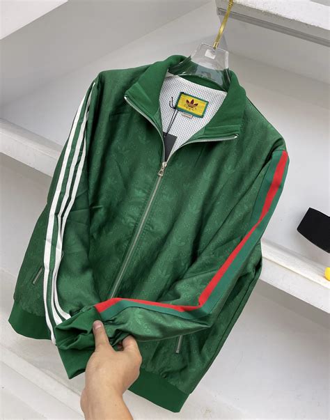 Adidas X Gucci Gg Trefoil Jacquard Jacket Billionairemart