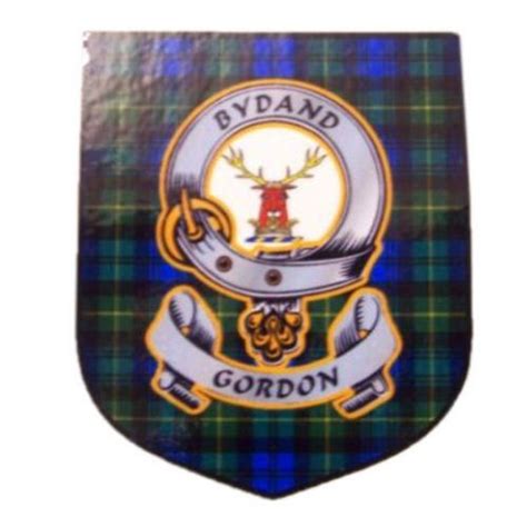 Gordon Clan Tartan Clan Gordon Badge Shield Decal Sticker For