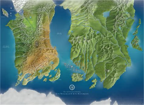 Belgariad And Malloreon Map By Crooty On Deviantart