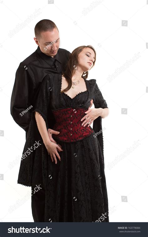 Sexy Romantic Goth Couple Foto De Stock 163778084 Shutterstock