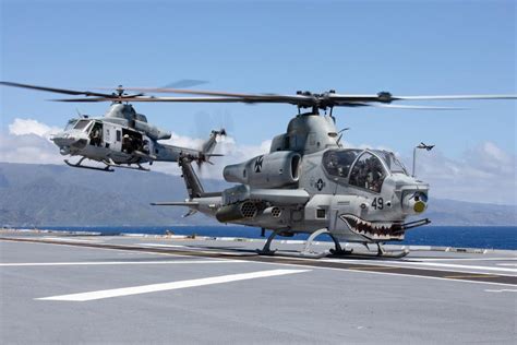 Dvids Images Uh 1y Venom And Ah 1z Viper Refuel On Hmas Canberra