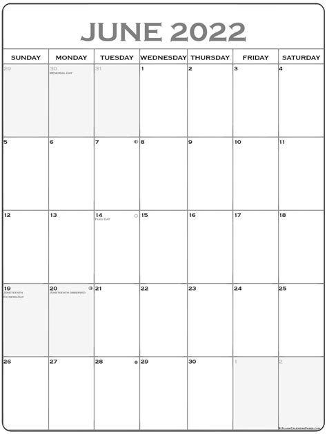 Free Printable Blank Monthly Calendars â€“ 2020 2021 2022 Printable