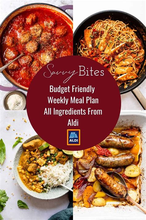 A Bunch Of Food That Is On Top Of A White Table With The Words Budget