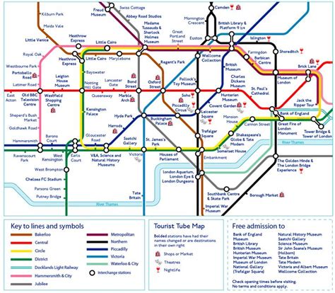 Travel Infographic A London Tube Map Showing Which Stops To Use For
