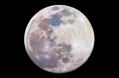 Color Enhanced Full Harvest Moon Astronomy Pictures Orion Telescopes