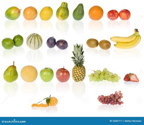 Fruit Collection Stock Image Image Of Fruit Collage 3348717
