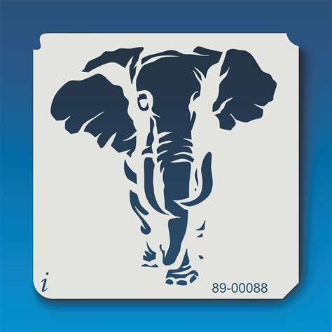 89 00088 Elephant Safari Animal Stencil Istencils