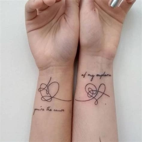 50 Cute Matching Couple Tattoos For Lovers To Inspire You Xuzinuo Page 19