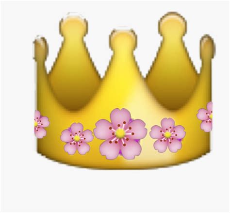 Crown Flowercrown Emoji Flower Flowersfreetoedit Iphone Crown Emoji