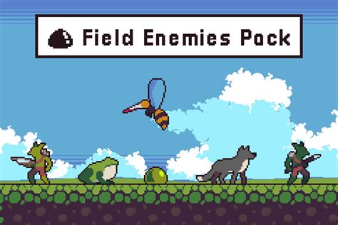 Field Enemies Game Sprite Sheets Pixel Art Craftpix Net