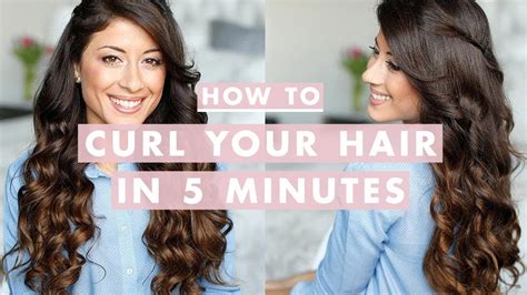 How To Curl Your Hair In 5 Minutes Youtube