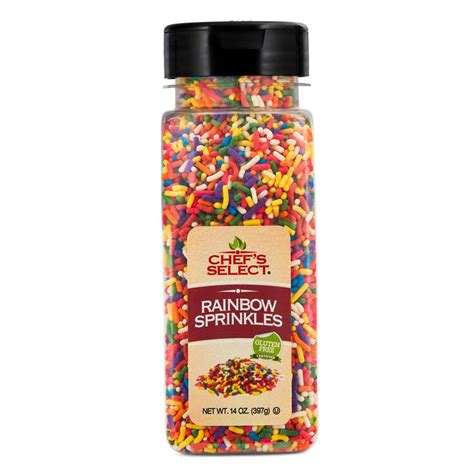 Chefs Select Decorative Rainbow Sprinkles Food By The Gram
