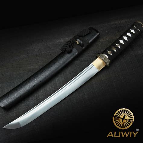 Pure Hand Forged Short Japanese Katana Sword Carbon Steel Blade With
