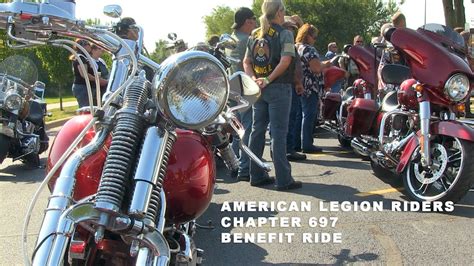 American Legion Riders Post 697 Benefit Ride Youtube