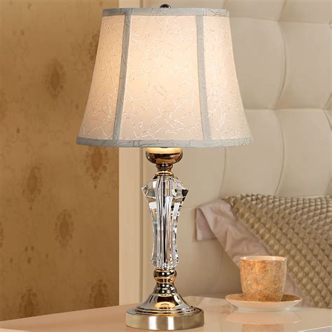 Fashion crystal table lamp bedroom bedside lamp table lamp brief-in