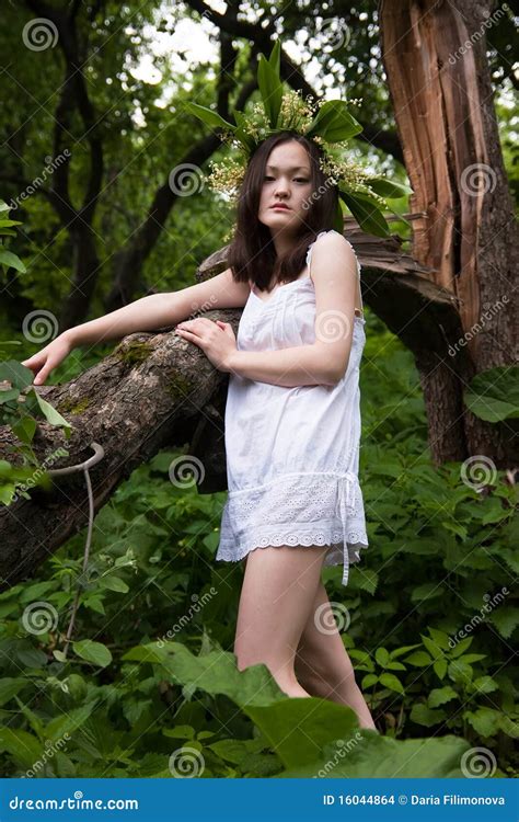Forest Nymph Stock Photo Image Of Outdoor Face Beauty