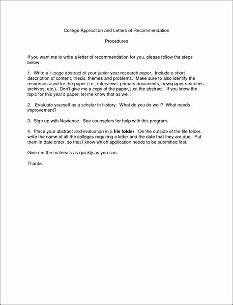 Cover letter for college application packet. 7 College Recommendation Letter Template ...