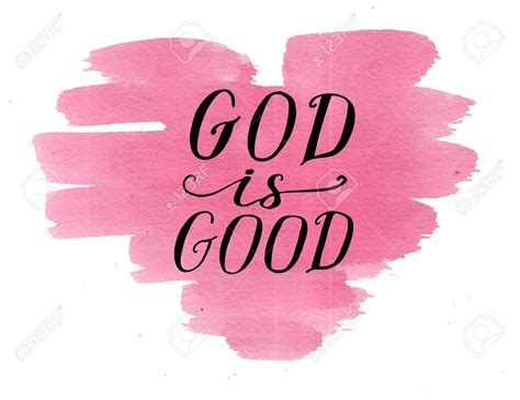 Hand Lettering God Is Good On Watercolor Heart Hand Lette Flickr