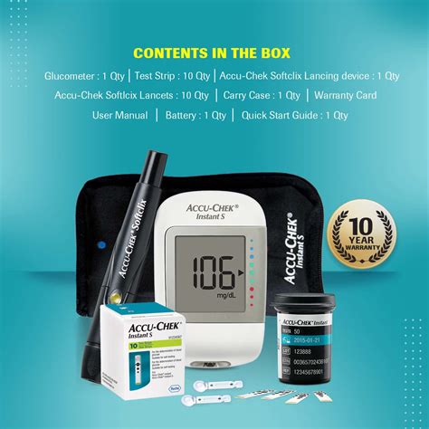 Buy ACCU CHEK INSTANT S GLUCOMETER KIT WITH FREE 10 STRIPS Online