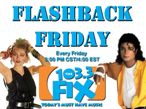 flashback friday poster 103 3 the fix