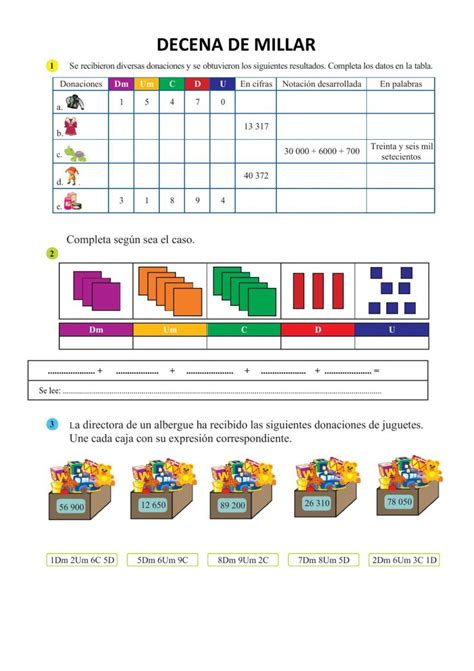 Unidad De Millar Ficha Interactiva Centenas Decenas Unidades The Best