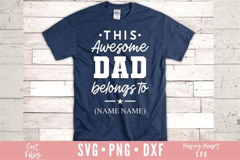 This Awesome Dad Belongs To Svg Dad Svg