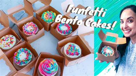 Lunch Box Cakes Tutorial Funfetti Mini Cakes And Swiss Meringue