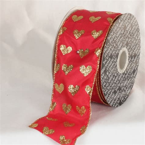 Classic Red and Metallic Gold Valentine's Day Wired Craft ...