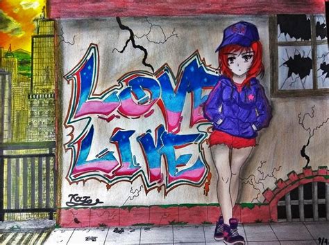 Anime Graffiti Girl By Animegeorge2001 On Deviantart