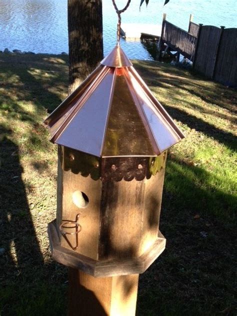 Bright Copper Octagon Bird Home By Coprcreations On Etsy 17900