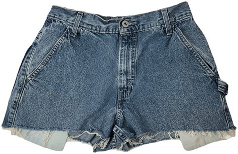 Vintage Levis Red Tab Jeans Cut Off Frayed Shorts Daisy Dukes Booty Shorts Blu Shop Thrilling