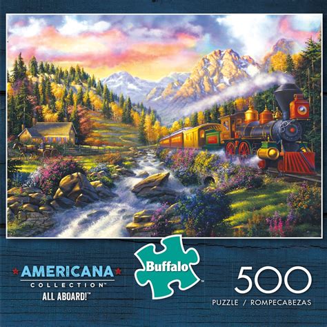 Buffalo Games Americana All Aboard 500 Piece Jigsaw Puzzle