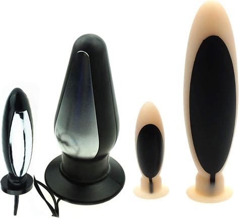 unisex electric shock prostate massager silicone butt plug electro equipment anal