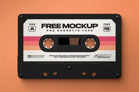 Free Cassette Tape Mockup Psd Indieground Design