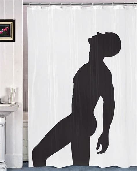 Sexy Man Shower Curtain Novelty Bathroom Products Now Laugh