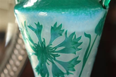 Fine Daum Nancy Martele Cameo Glass Two Handled Vase From The Pinhas
