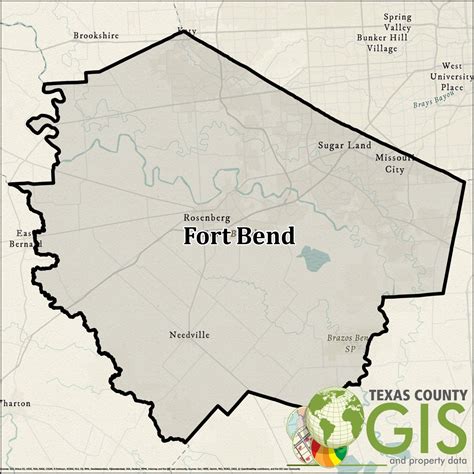 Fort Bend County Shapefiles And Property Data Texas County Gis Data