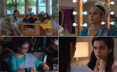 Kajol, tanvi azmi, mithila palkar and others. Tribhanga Teaser: Kajol, Mithila Palkar, Tanvi Azmi Led ...