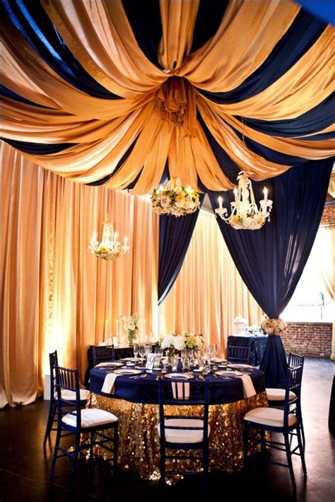 Wedding Stuff Ideas: An Elegant Blue and Gold Wedding