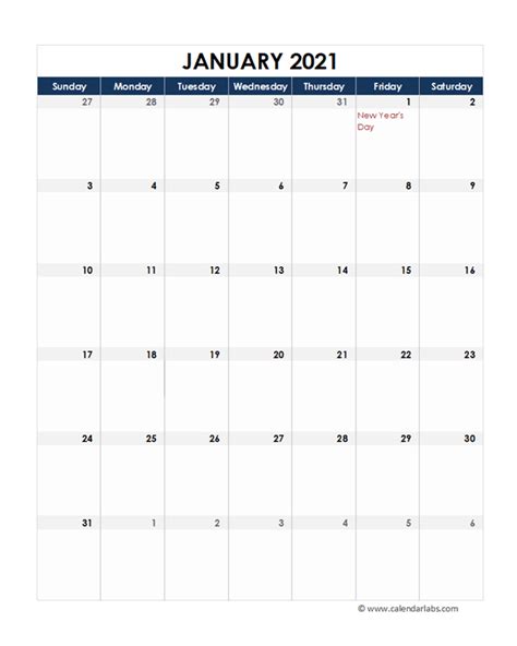 The year 2021 is a common year, with 365 days in total. 2021 Canada Calendar Spreadsheet Template - Free Printable Templates