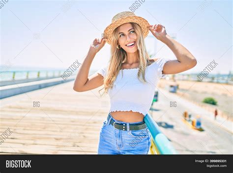 Young Blonde Tourist Image And Photo Free Trial Bigstock